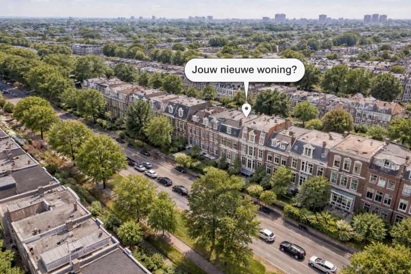 Drone fotografie voor woningpresentatie in Den Haag