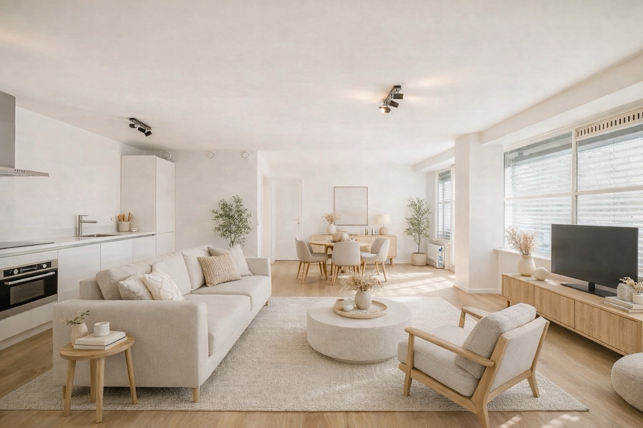 Vastgoedfotograaf Den Haag legt lichte woning professioneel vast voor makelaars